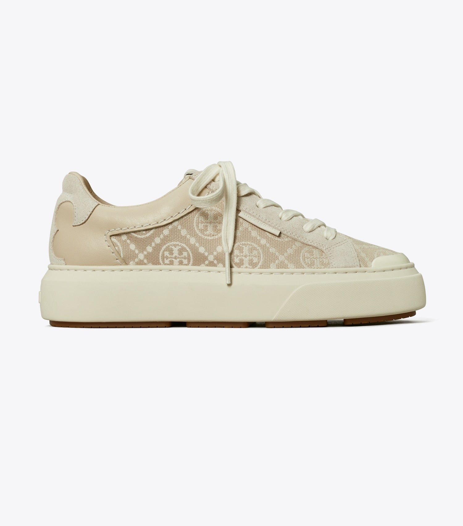 Tory Burch T Monogram Ladybug Sneaker - Birch / New Cream / Calcare