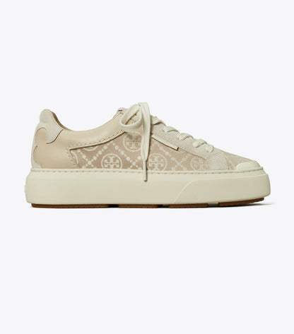 Tory Burch T Monogram Ladybug Sneaker - Birch / New Cream / Calcare