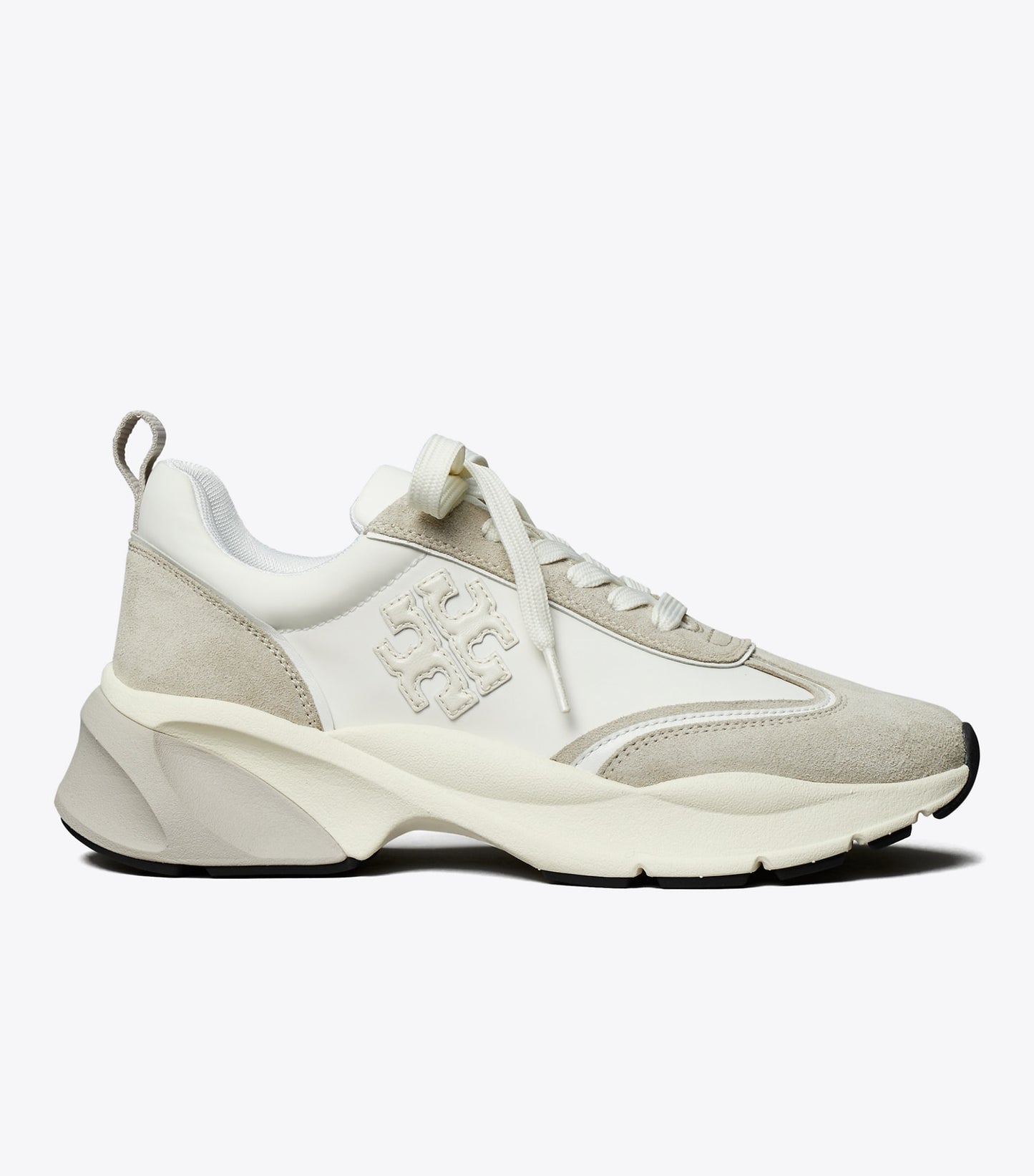 Tory Burch Good Luck Trainer - White / Fossil Stone