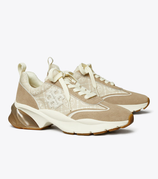 Tory Burch T Monogram Good Luck Trainer - Birch / Avola