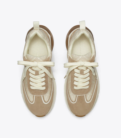 Tory Burch T Monogram Good Luck Trainer - Birch / Avola