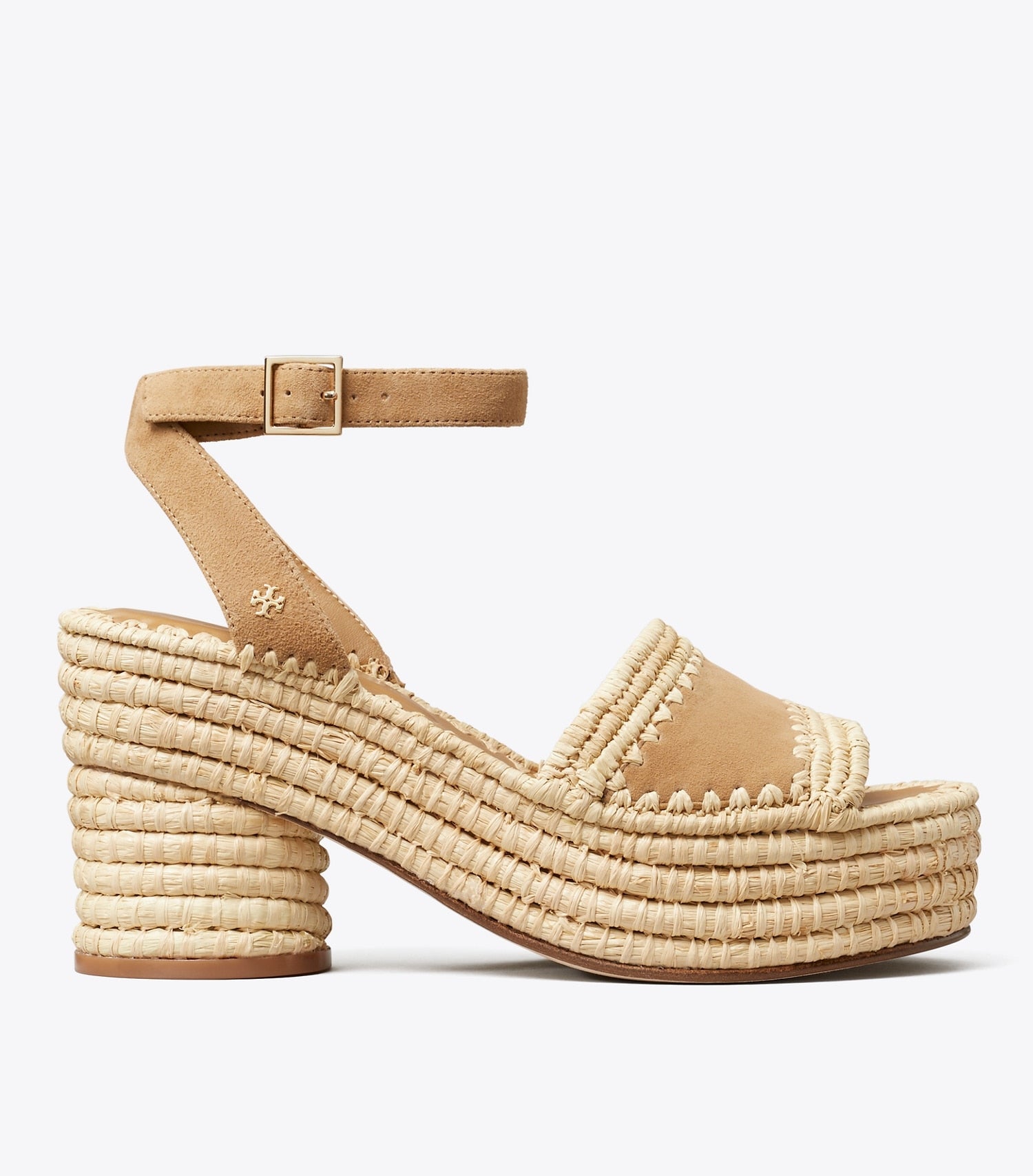 Tory Burch Woven Platform Sandal - Grain