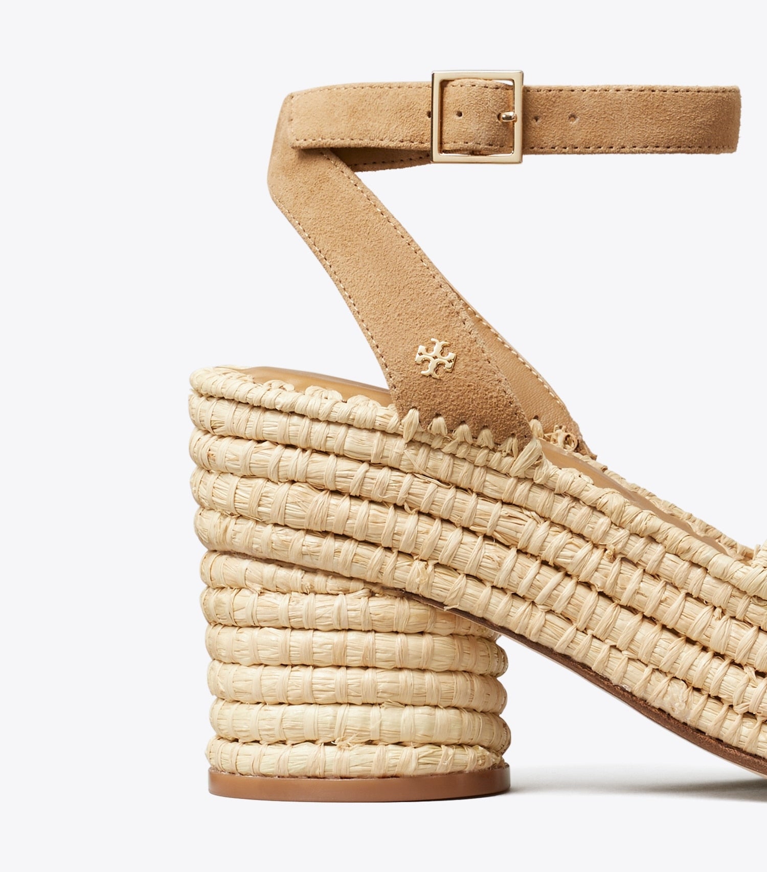 Tory Burch Woven Platform Sandal - Grain