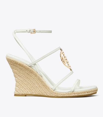 Tory Burch Miller Capri Espadrille Wedge - Cream / Gold