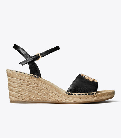 Tory Burch Eleanor Wedge Espadrille - Perfect Black / Gold