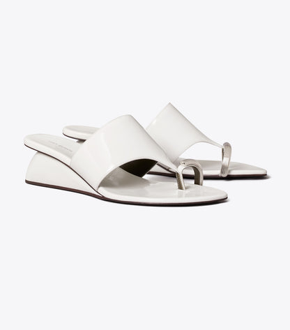 Tory Burch Pierced Wedge Sandal - Cirrus Cloud
