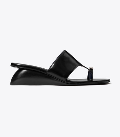 Tory Burch Pierced Wedge Sandal - Perfect Black