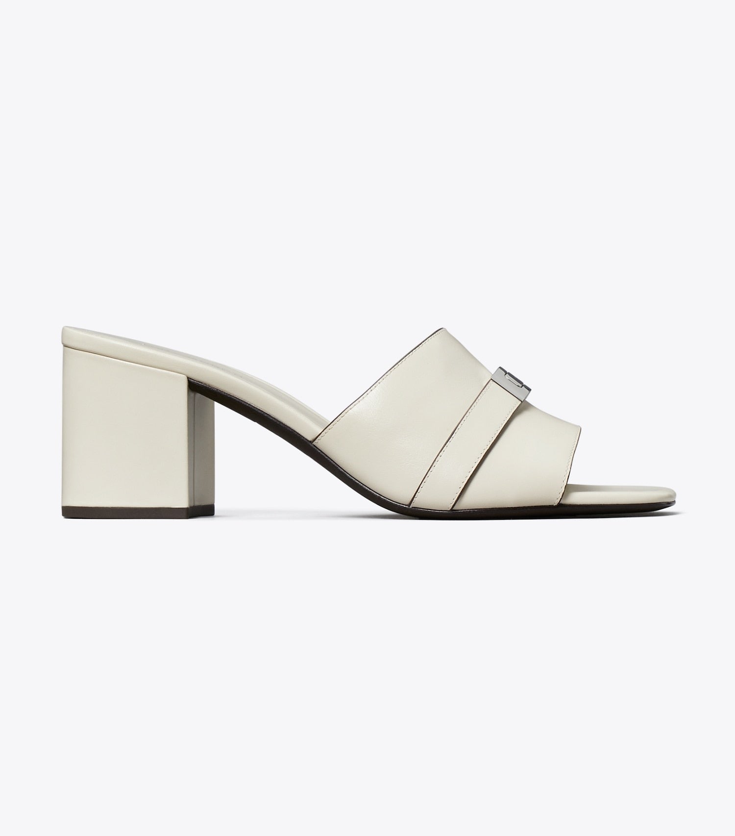 Tory Burch LeeLee Heeled Mule - Light Cream