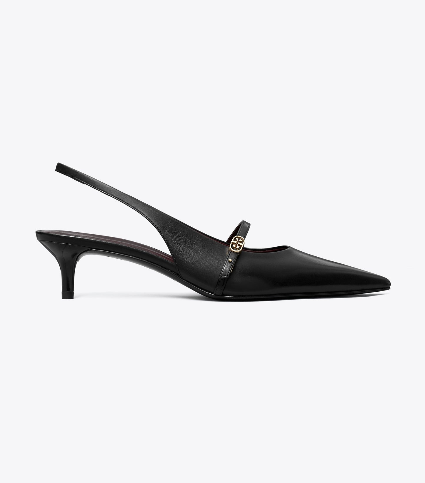 Tory Burch Double T Buckle Mary Jane Slingback - Perfect Black / Perfect Black