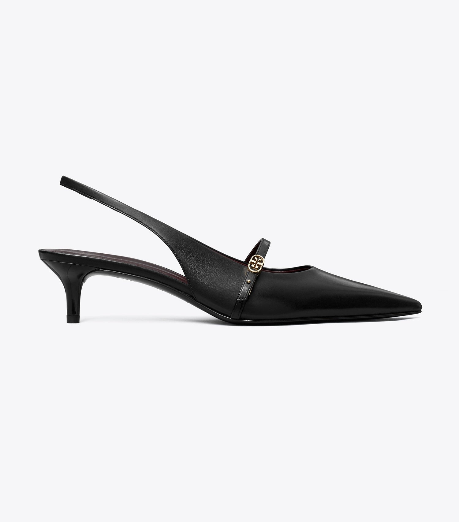 Tory Burch Double T Buckle Mary Jane Slingback - Perfect Black / Perfect Black