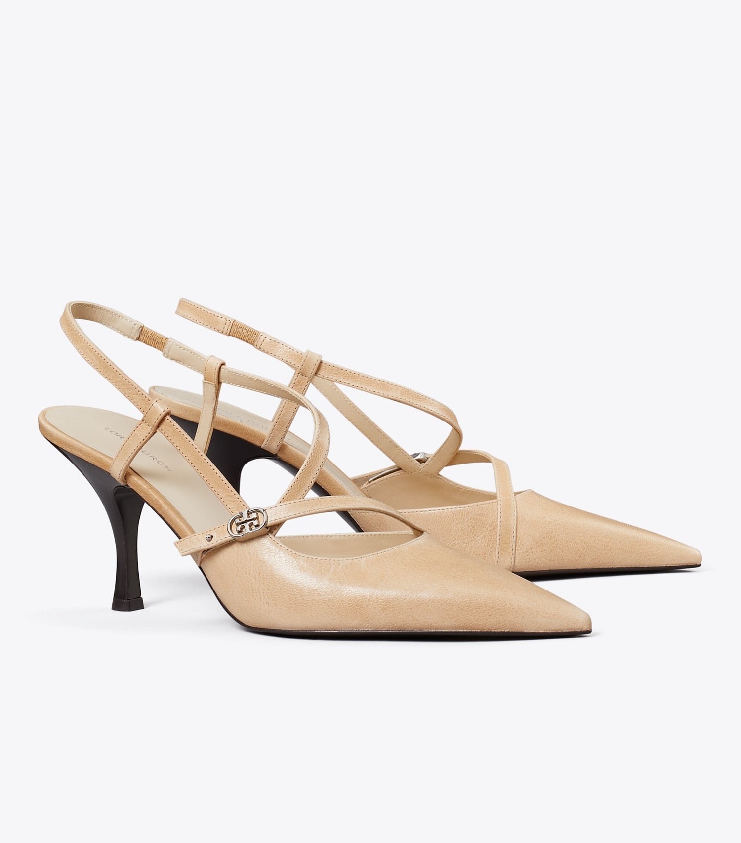 Tory Burch Double T Buckle Pump - Sand