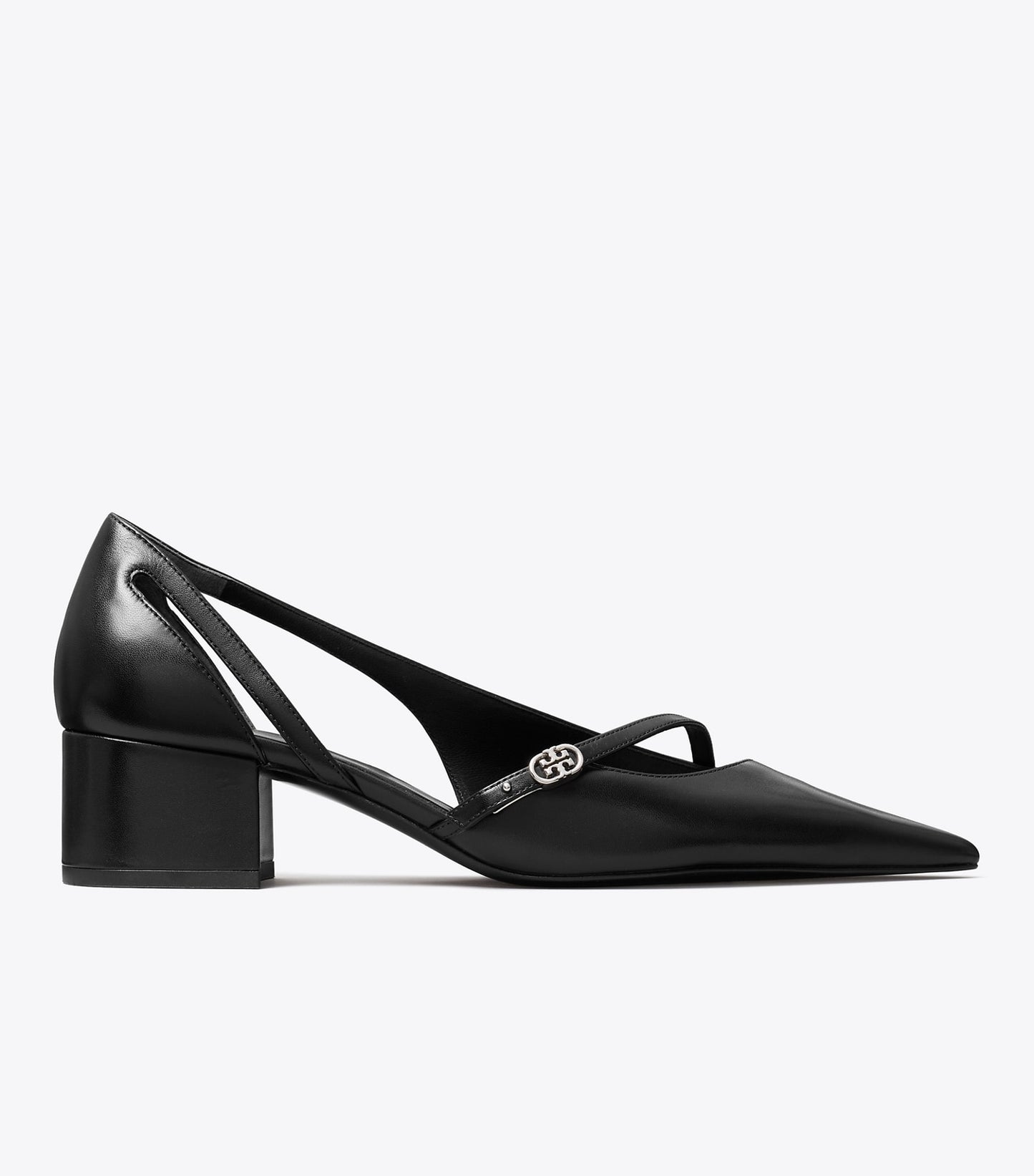 Tory Burch Double T Buckle D'Orsay Pump - Perfect Black