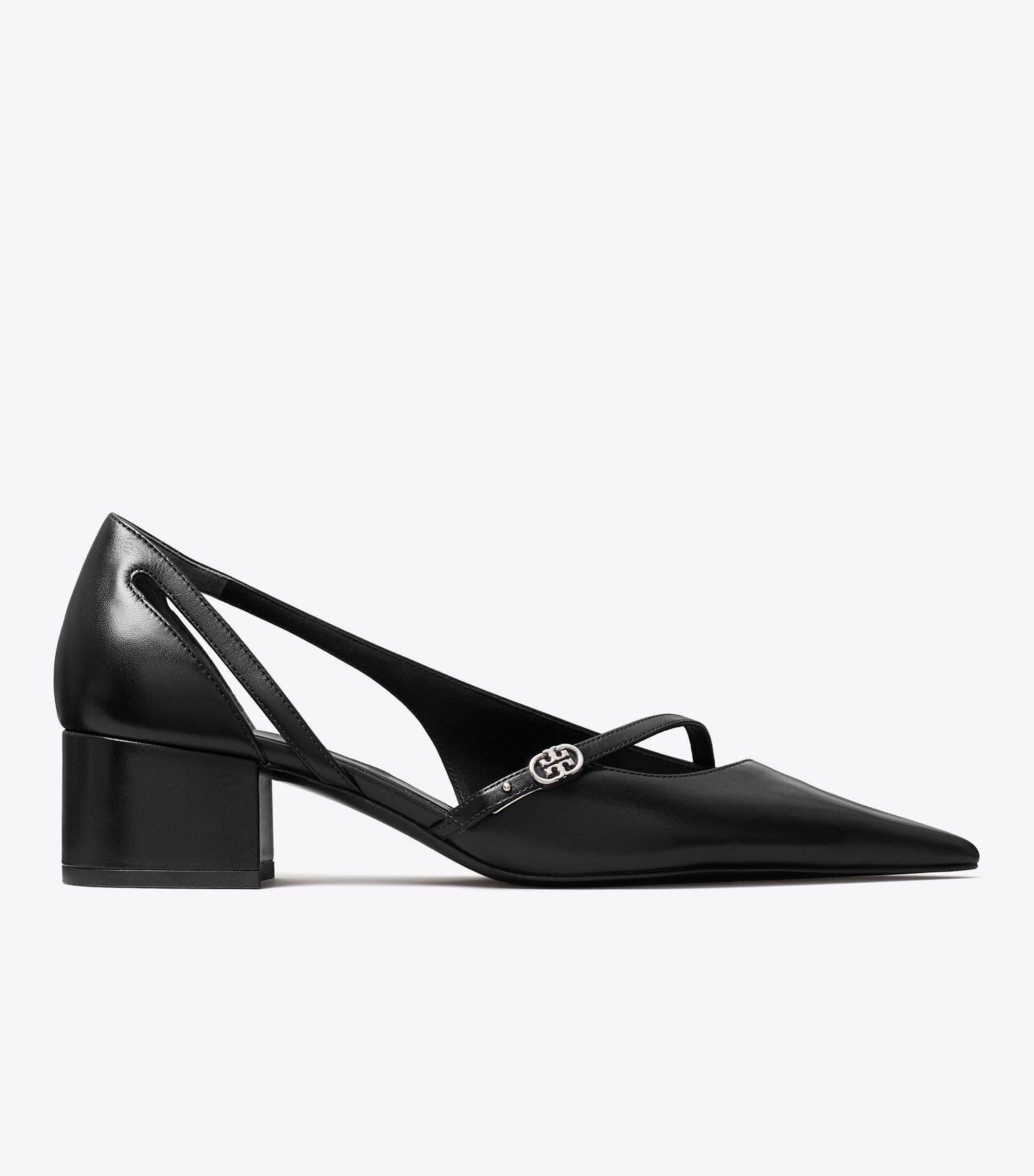 Tory Burch Double T Buckle D'Orsay Pump - Perfect Black