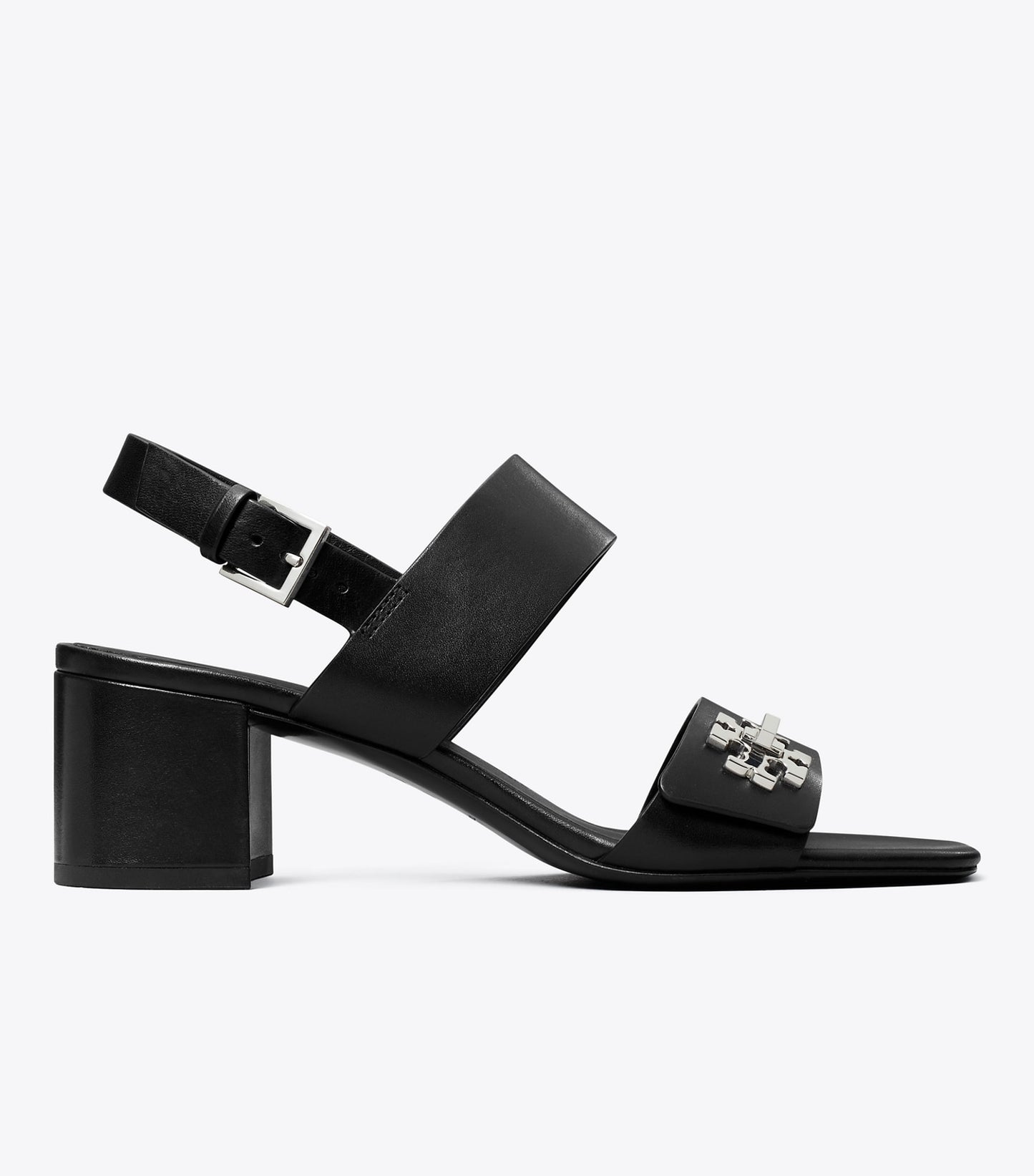 Tory Burch Turnlock Heeled Sandal - Perfect Black