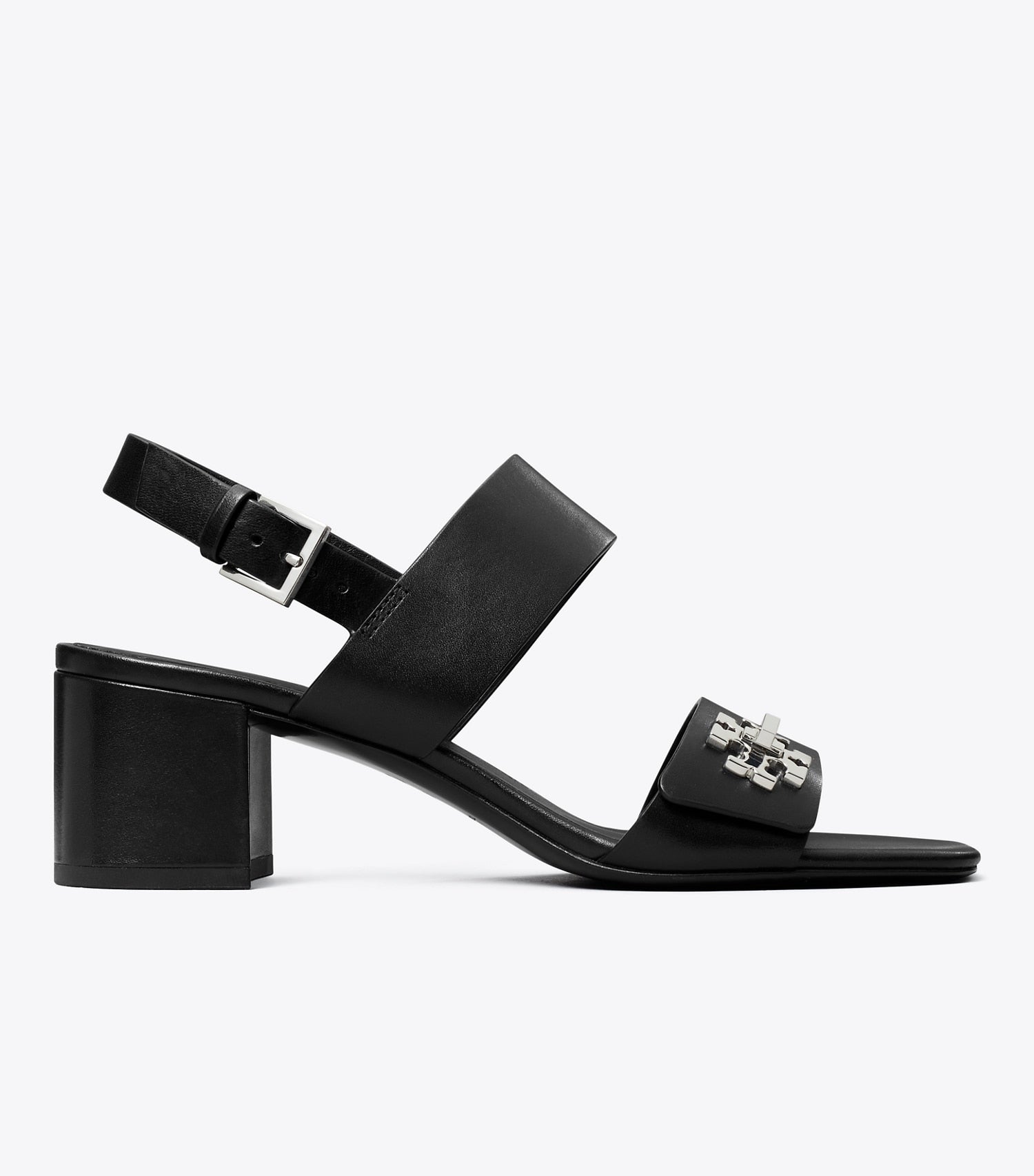Tory Burch Turnlock Heeled Sandal - Perfect Black