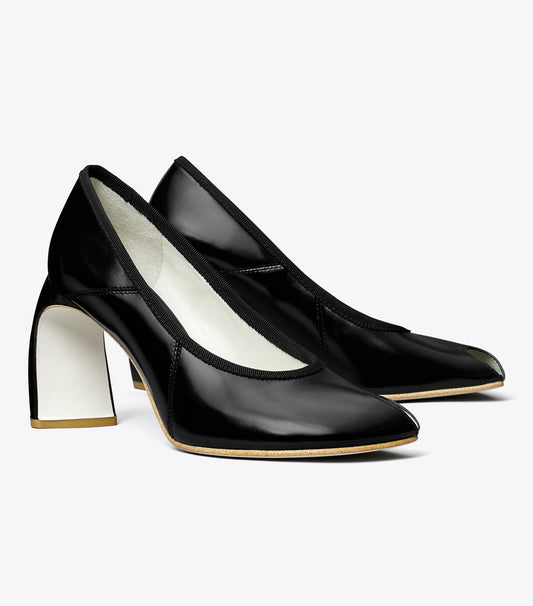 Tory Burch Peep-Toe Pump - Perfect Black