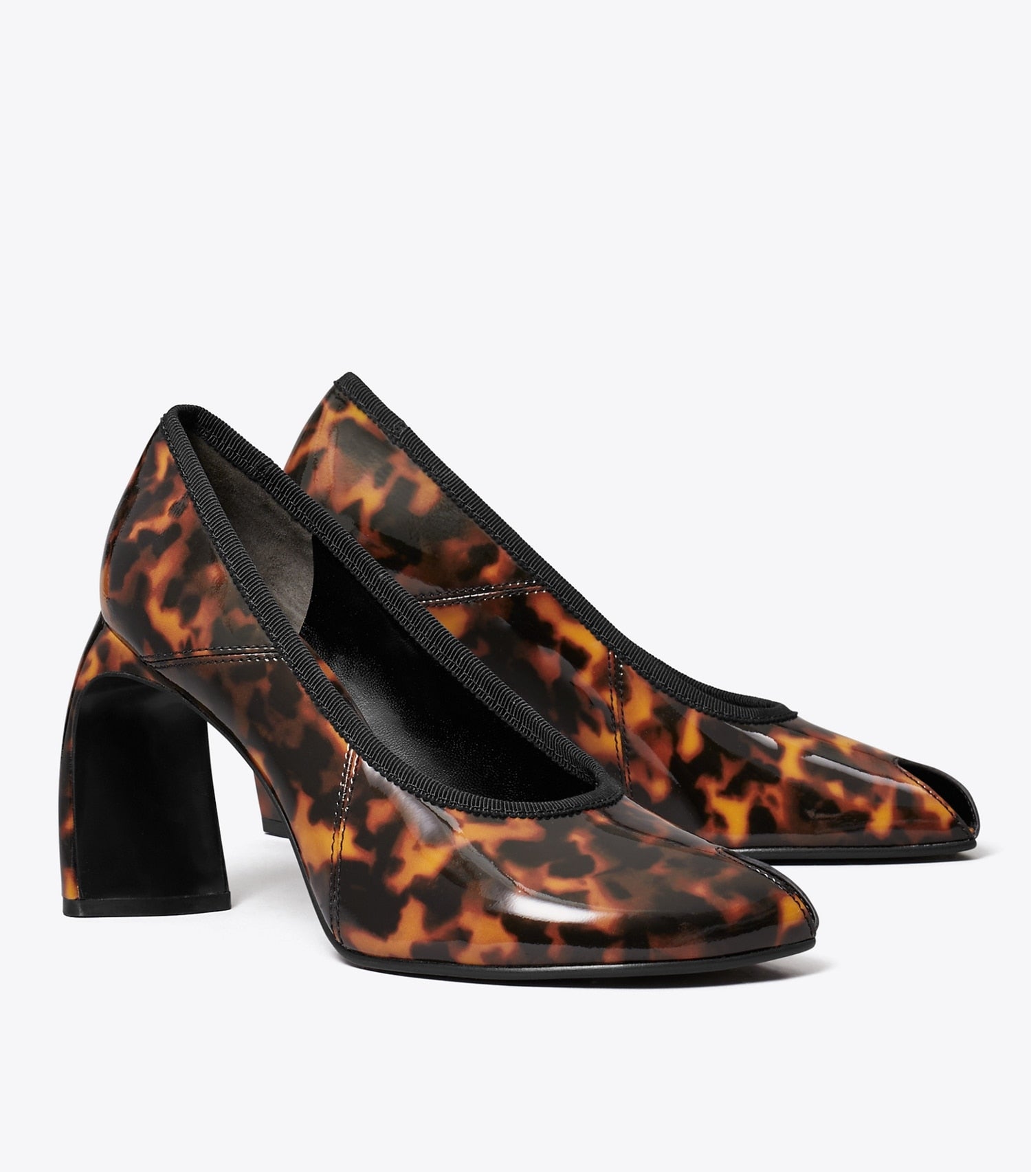 Tory Burch Peep-Toe Pump - Tortoiseshell
