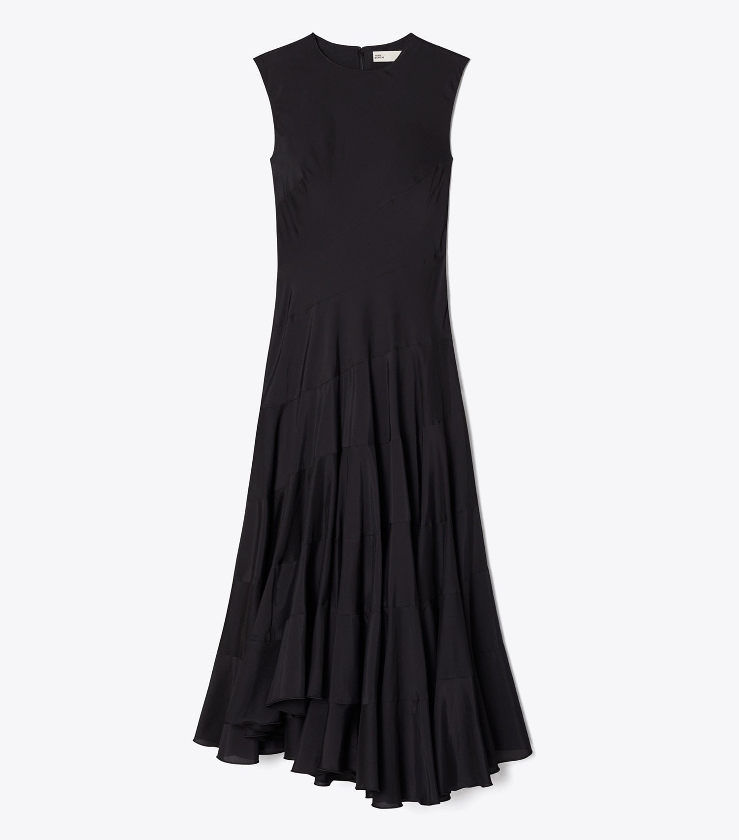 Tory Burch Flared Cotton Silk Dress - Black