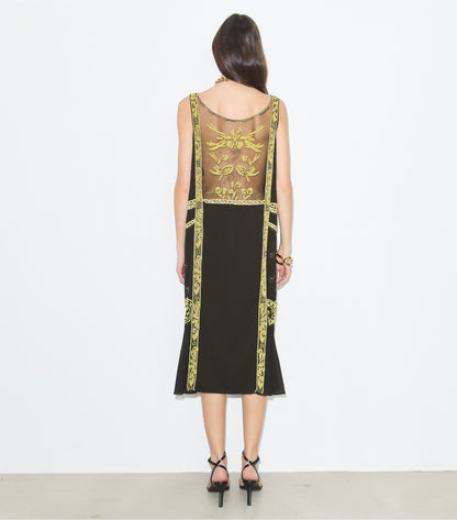 Tory Burch Embellished Mesh Dress - Coconut