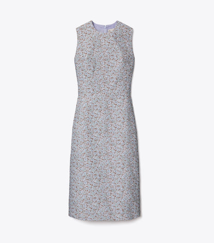 Tory Burch Jacquard Dress - Blue Floral