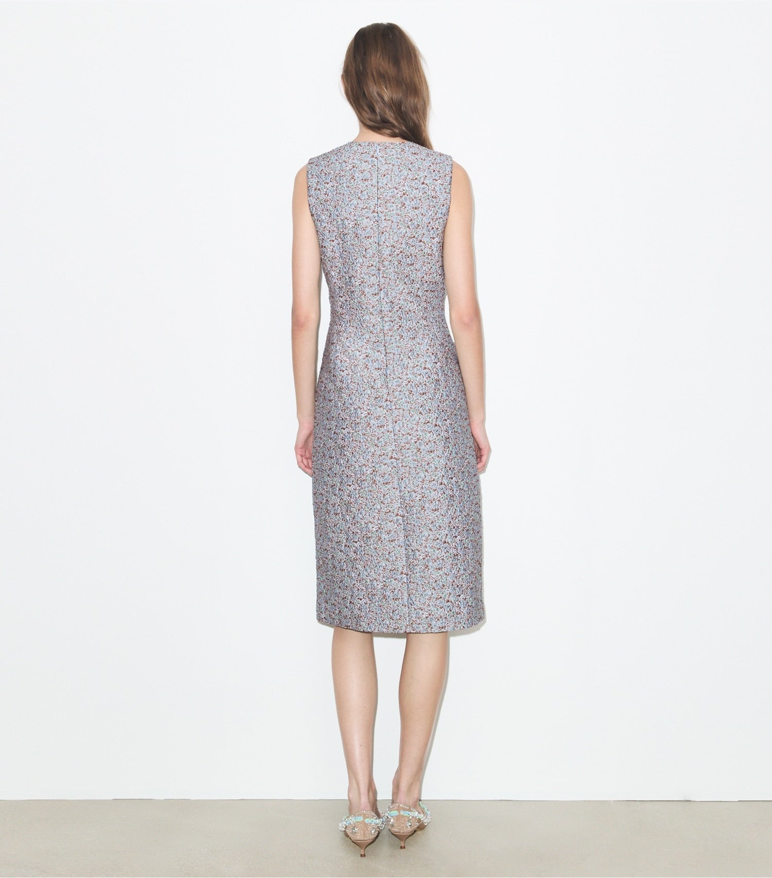 Tory Burch Jacquard Dress - Blue Floral