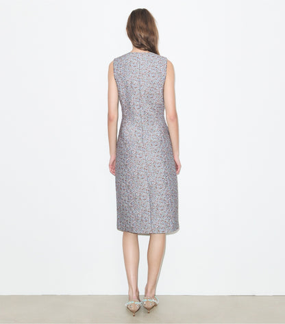 Tory Burch Jacquard Dress - Blue Floral