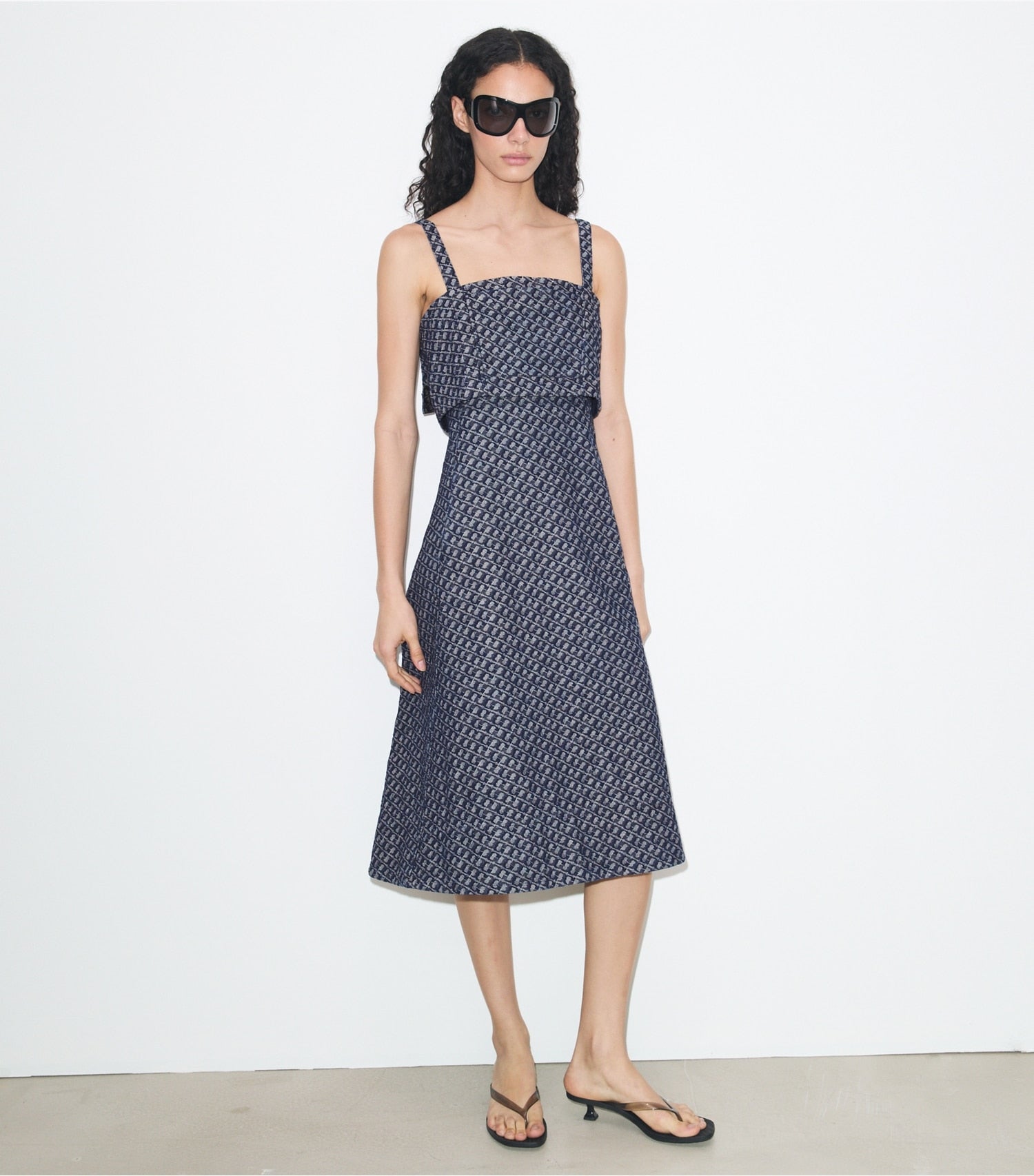 Tory Burch Denim Dress - T Link Stone Wash