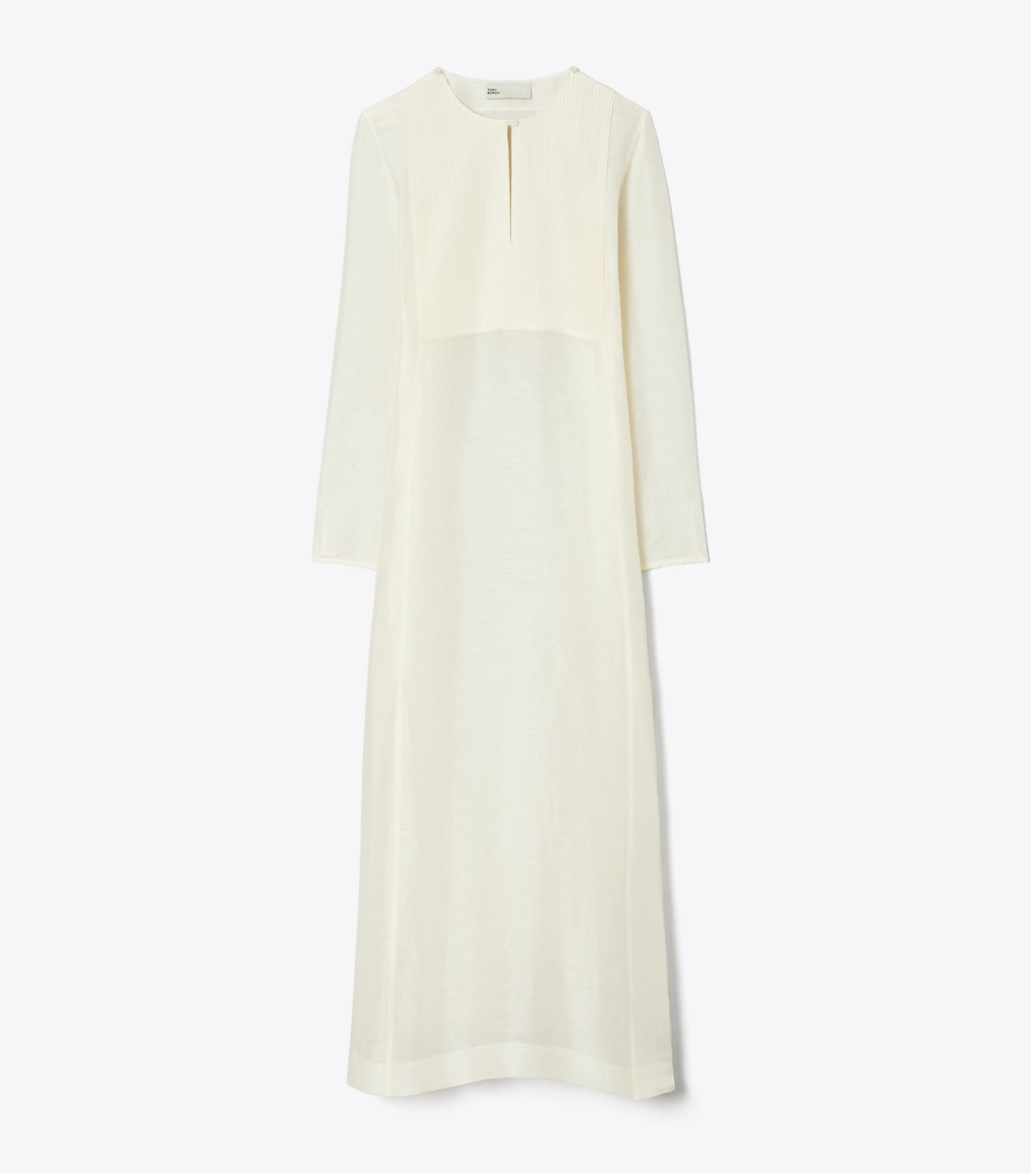 Tory Burch Long Linen Caftan - New Ivory