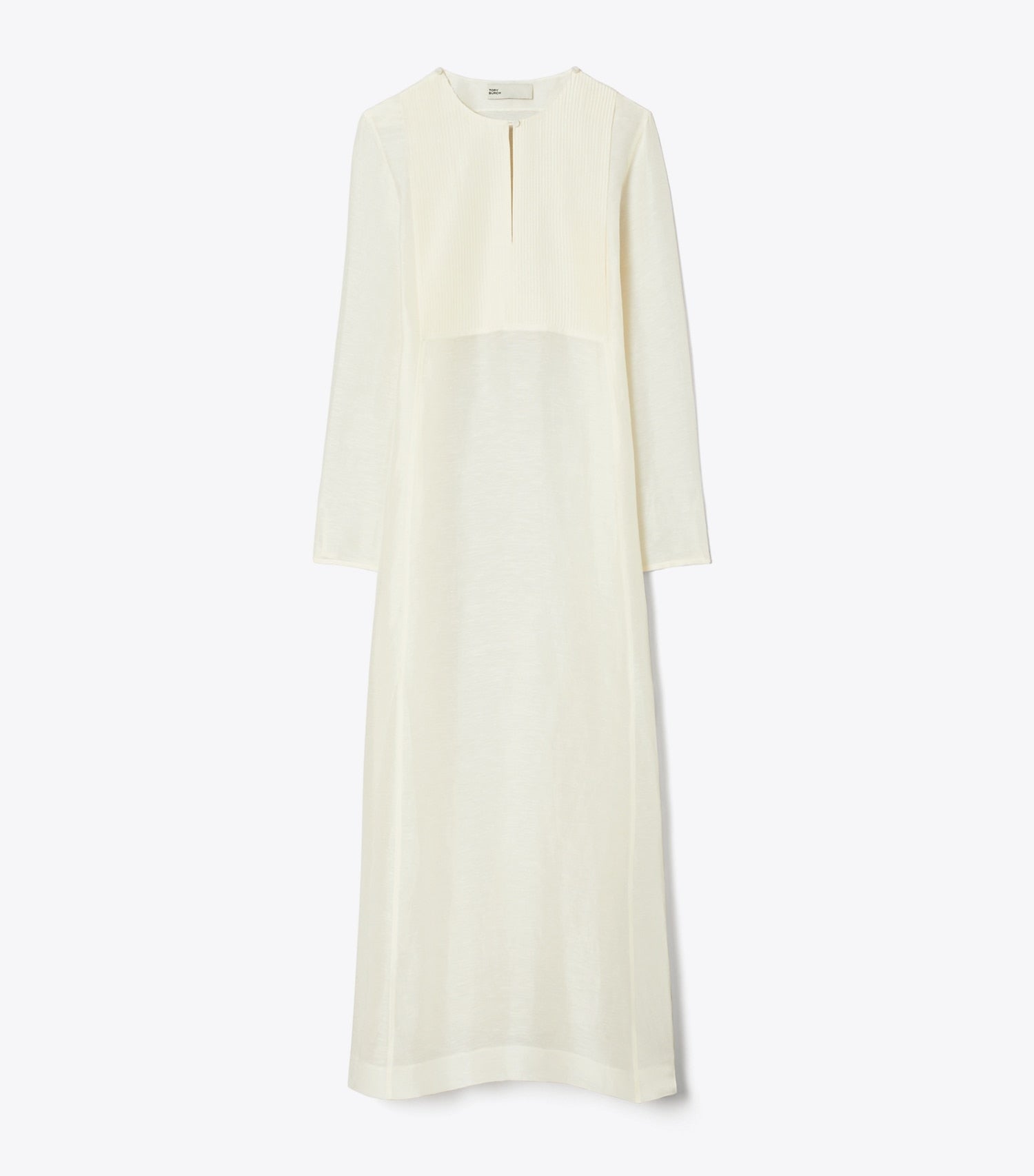 Tory Burch Long Linen Caftan - New Ivory