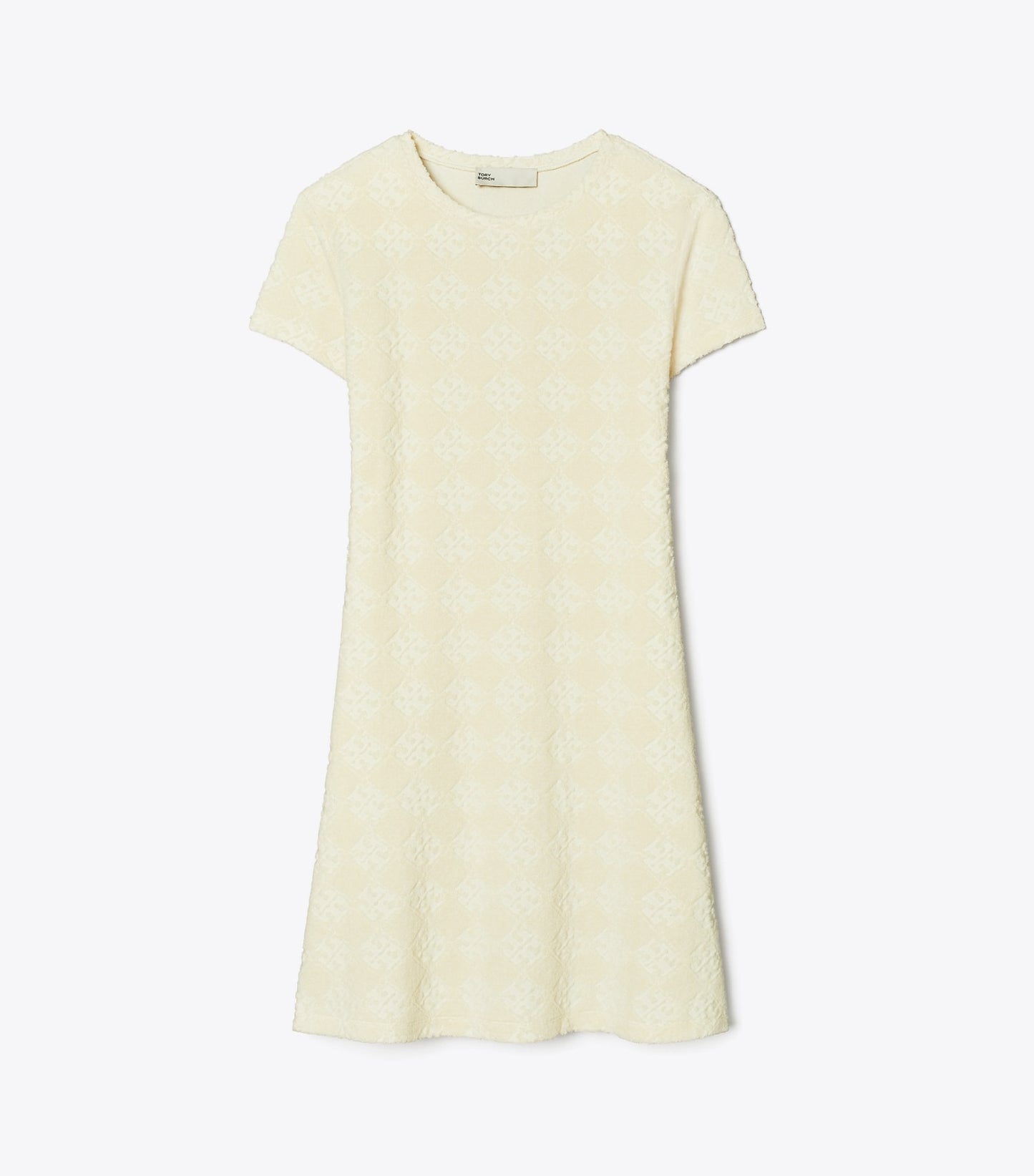 Tory Burch Terry Jacquard Logo Shirtdress - New Ivory