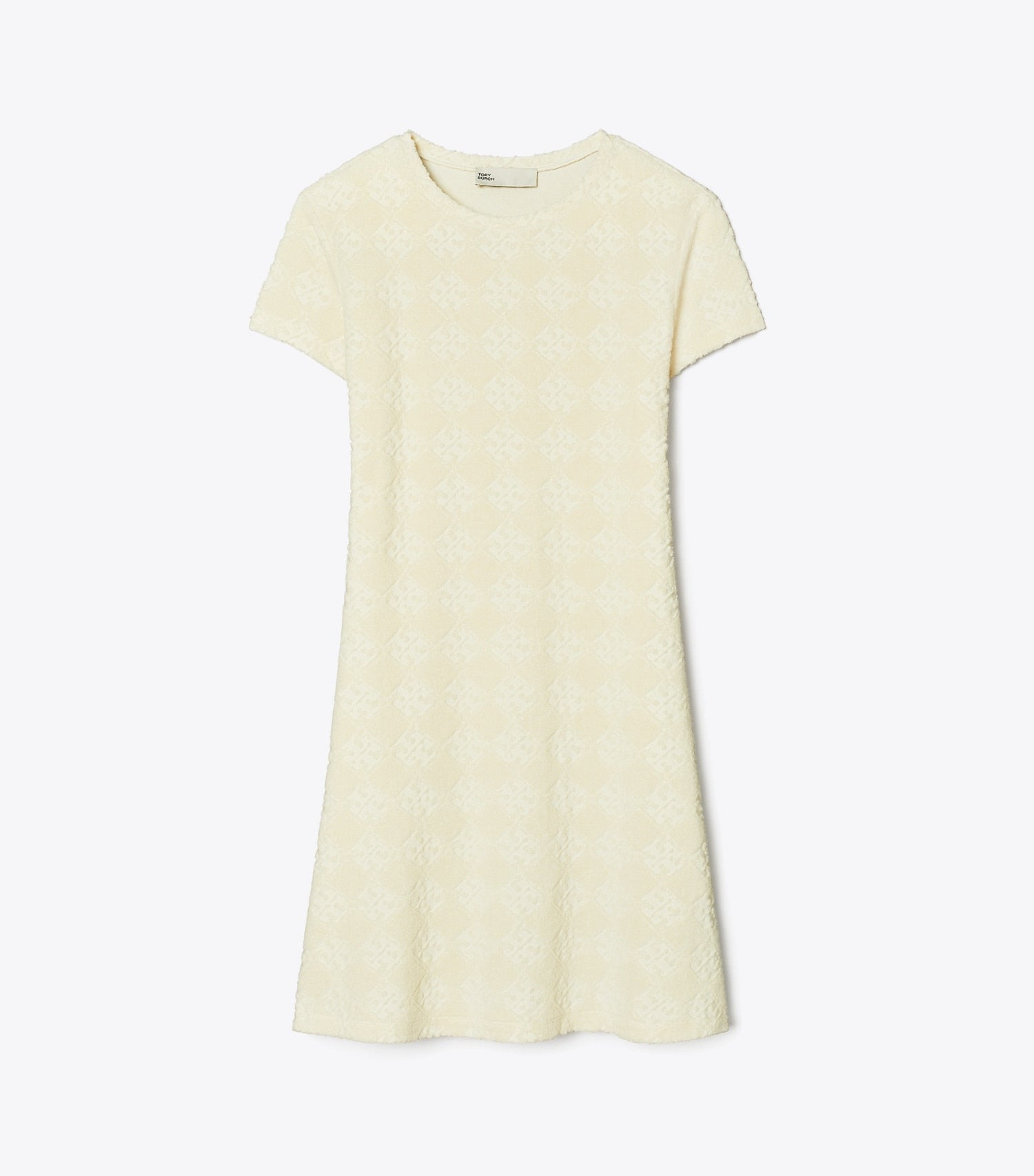 Tory Burch Terry Jacquard Logo Shirtdress - New Ivory