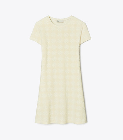 Tory Burch Terry Jacquard Logo Shirtdress - New Ivory