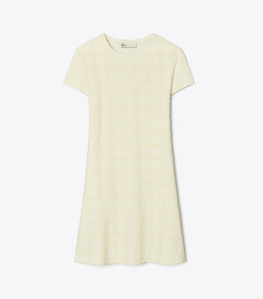 Tory Burch Terry Jacquard Logo Shirtdress - New Ivory