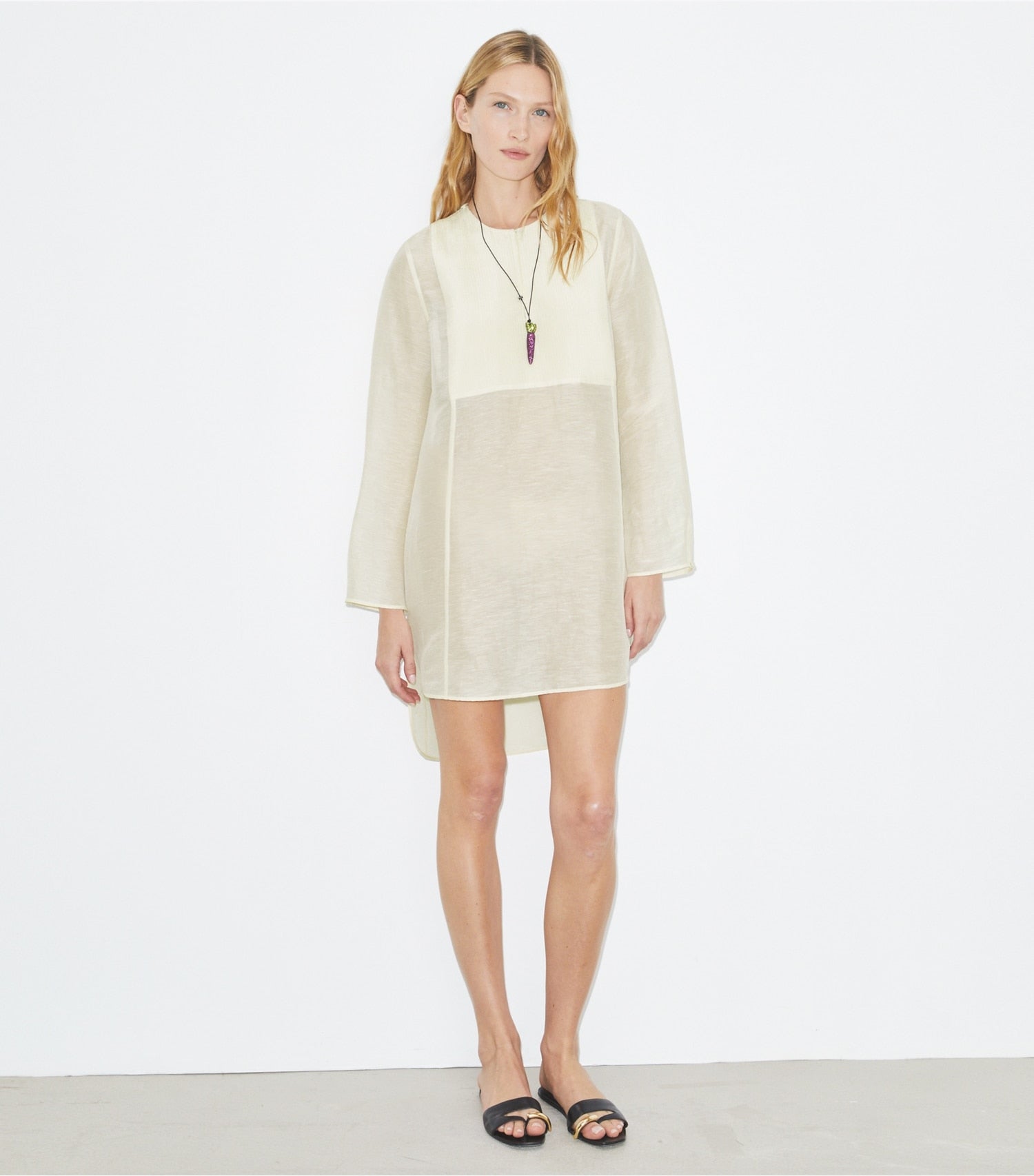 Tory Burch Linen Tunic - New Ivory