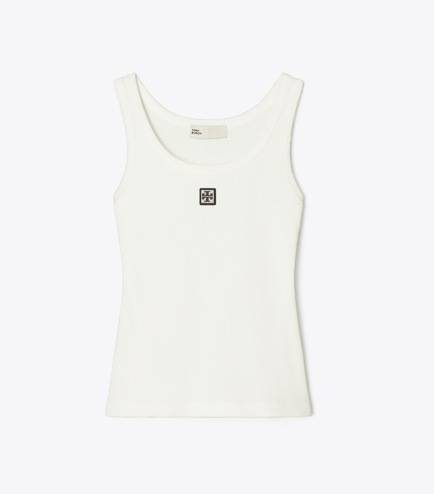 Tory Burch Cotton Scoop Tank - Snow White