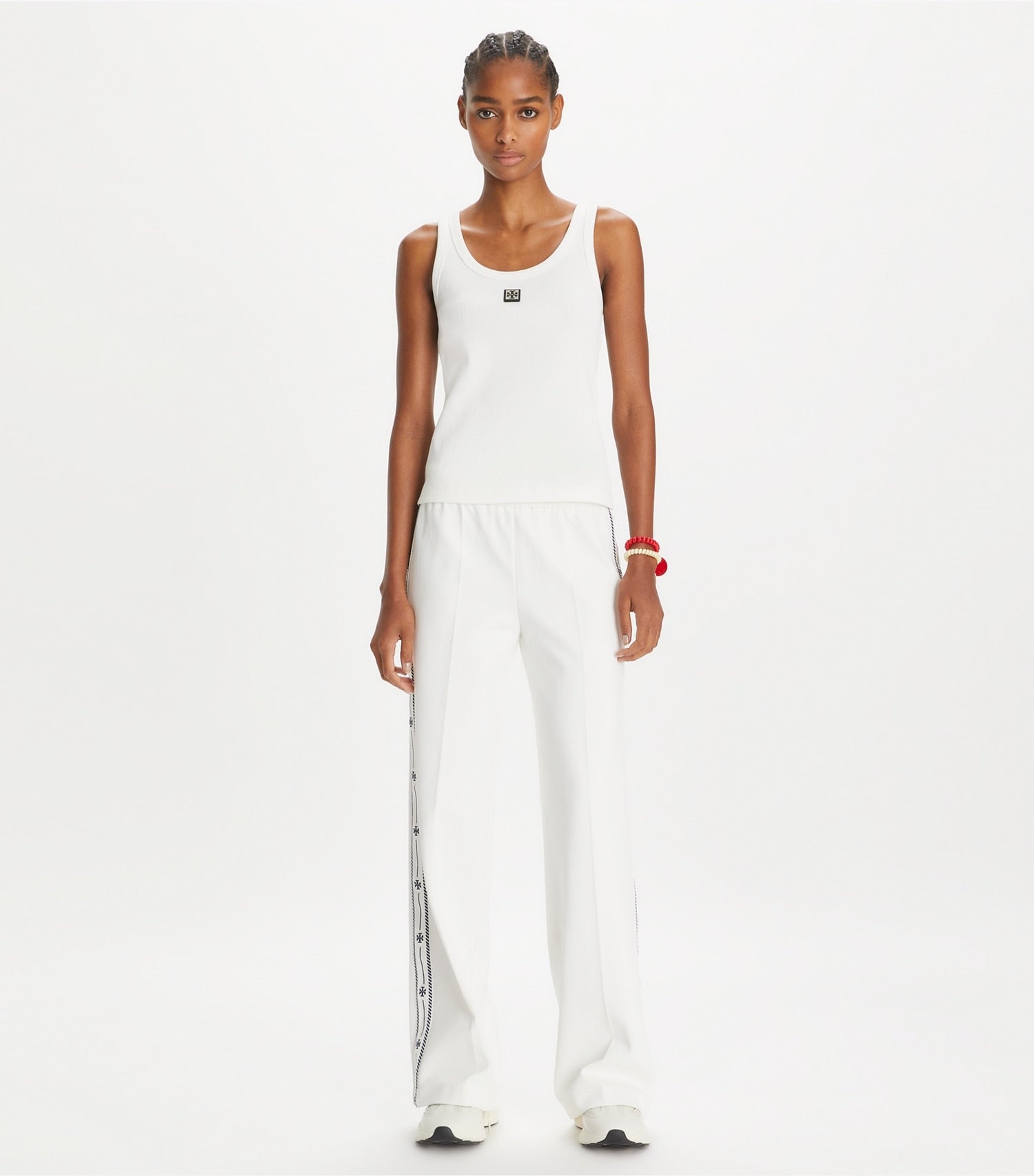 Tory Burch Cotton Scoop Tank - Snow White