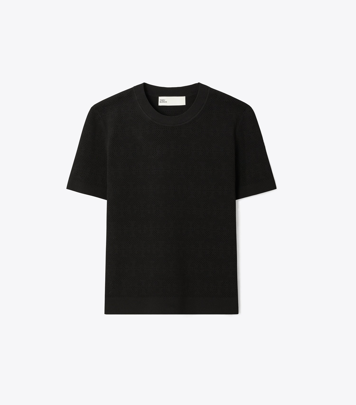 Tory Burch T Monogram Jacquard Sweater - Black