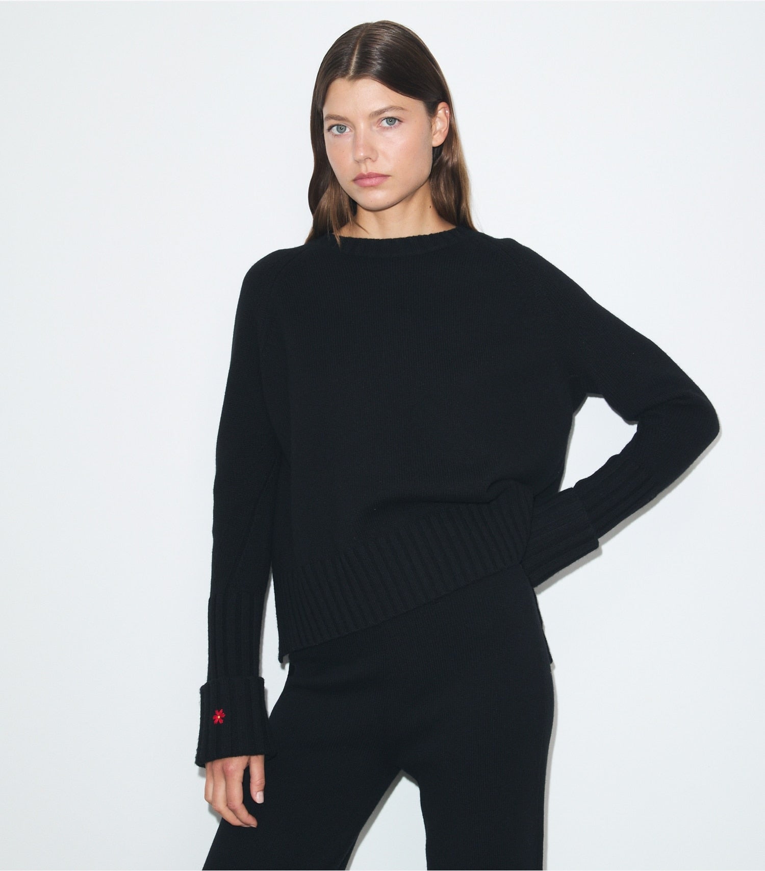 Tory Burch Merino Wool Sweater - Black