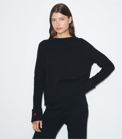 Tory Burch Merino Wool Sweater - Black