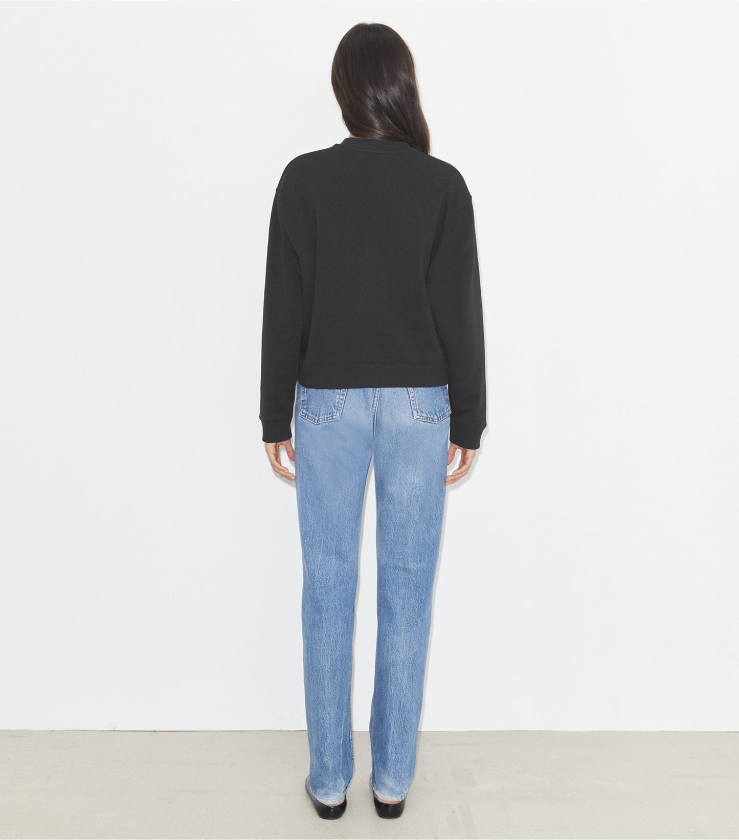 Tory Burch Crystal Logo Sweatshirt - Embellished Black