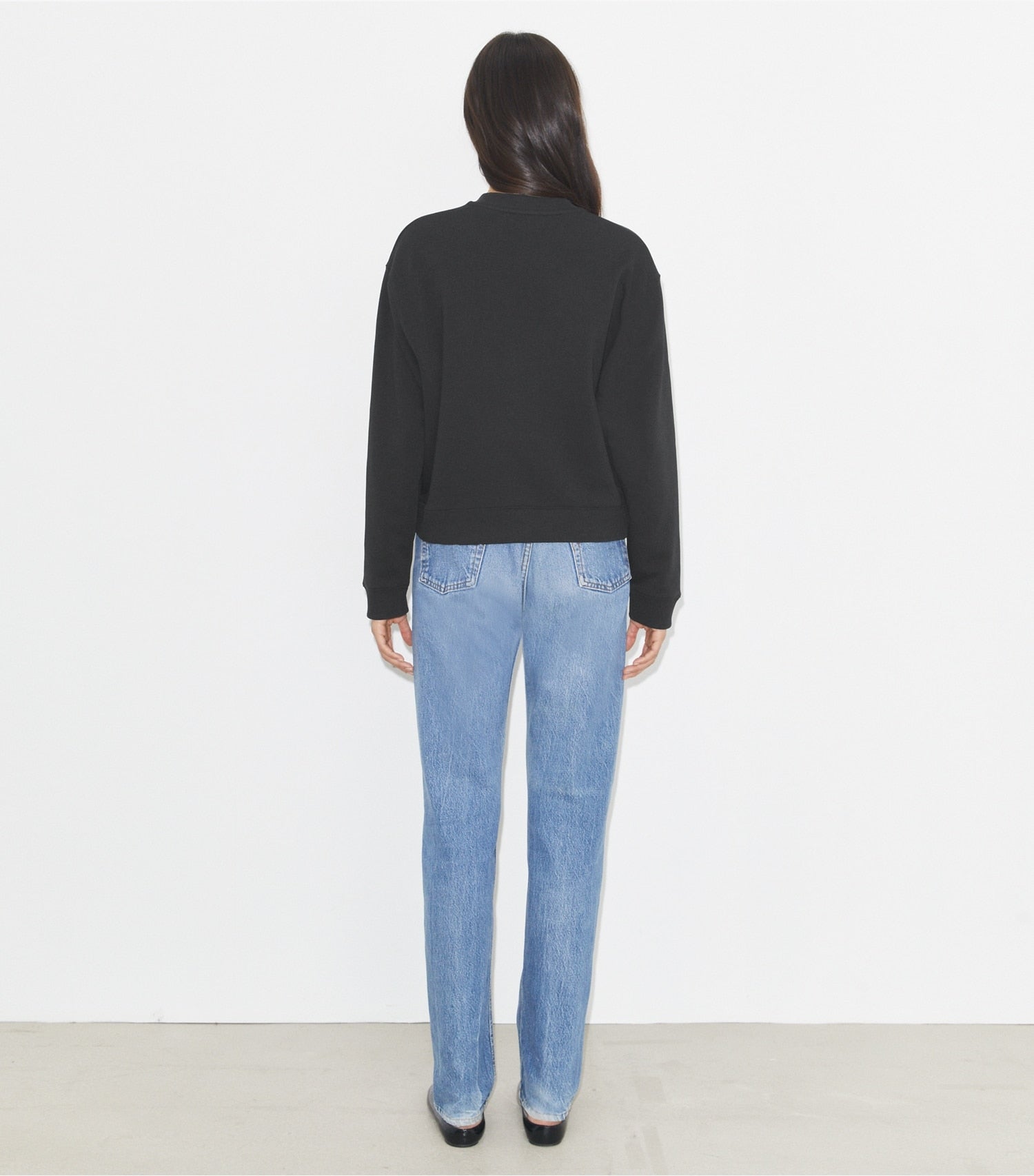 Tory Burch Crystal Logo Sweatshirt - Embellished Black
