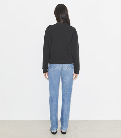 Tory Burch Crystal Logo Sweatshirt - Embellished Black