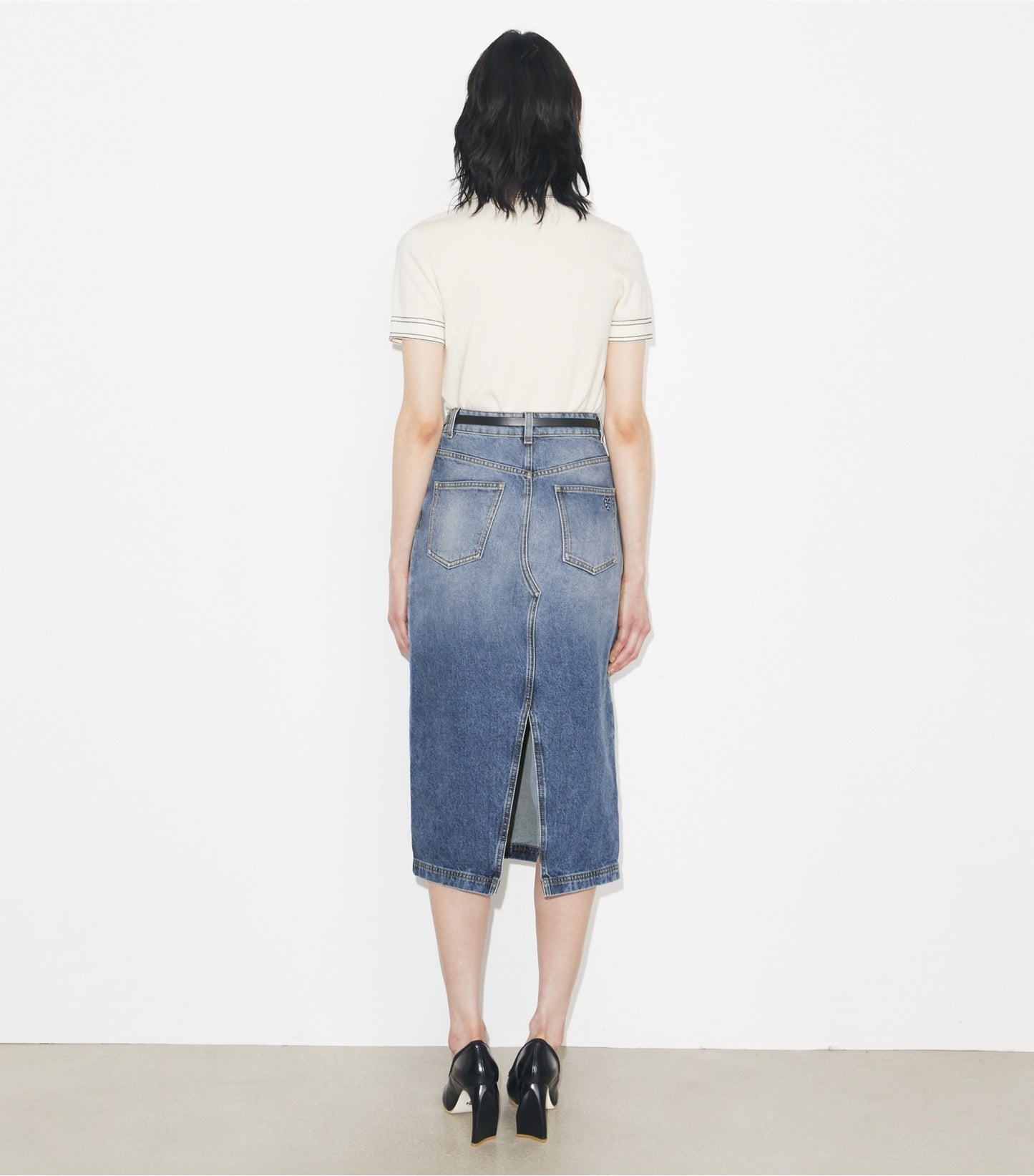 Tory Burch Denim Skirt - Light Vintage Wash