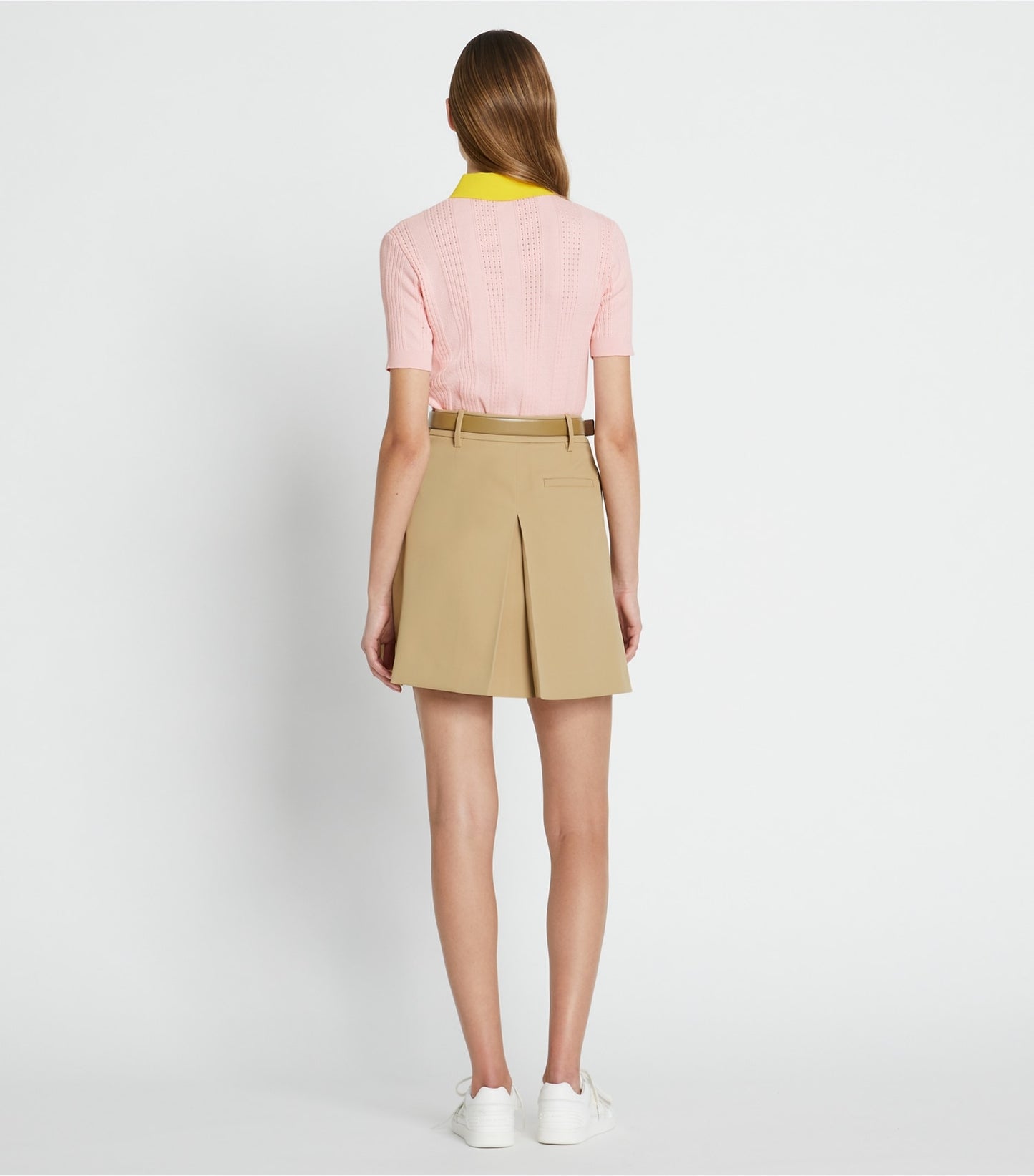 Tory Burch Tech Twill Golf Skirt - Pale Teak