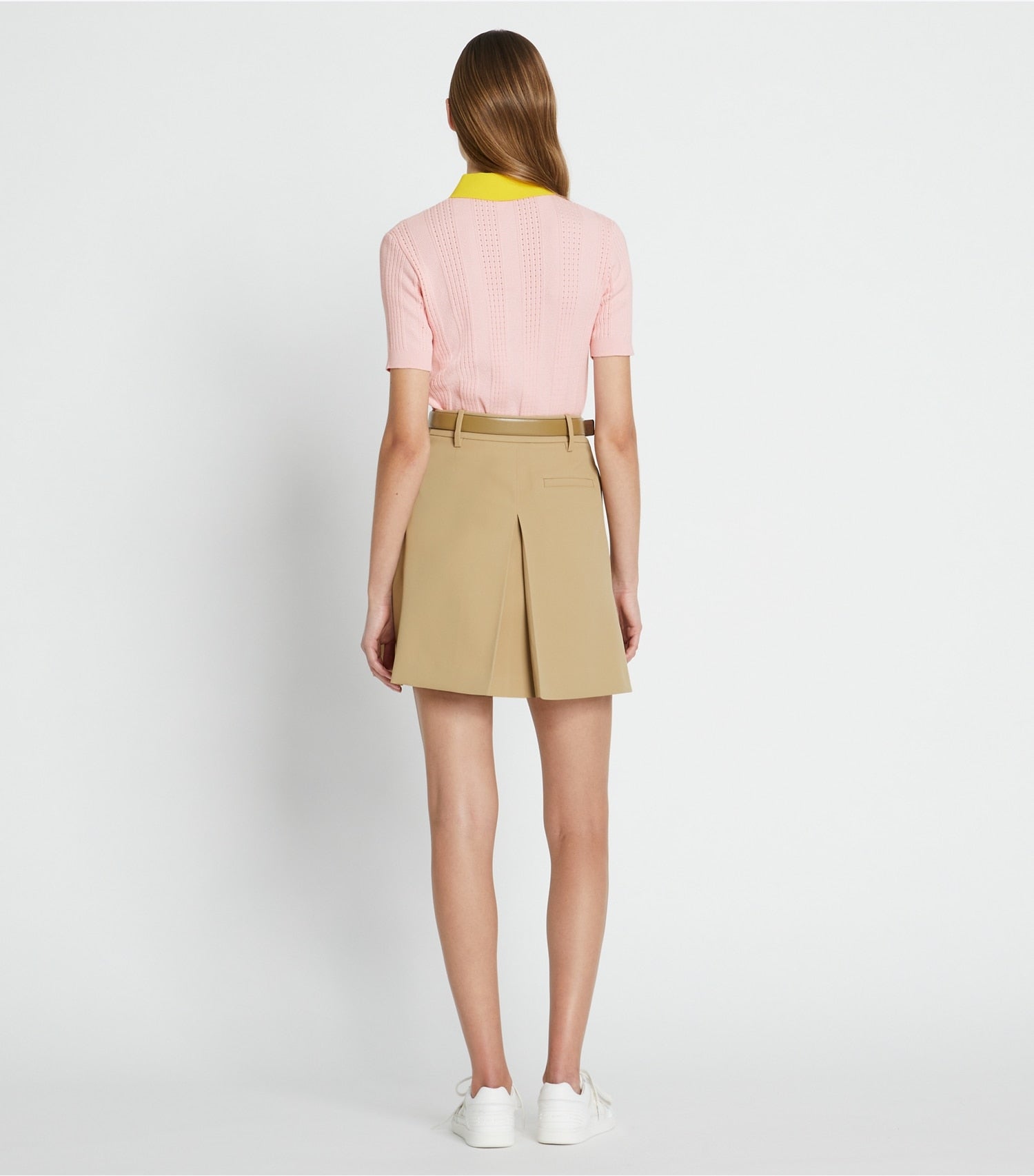 Tory Burch Tech Twill Golf Skirt - Pale Teak