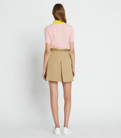 Tory Burch Tech Twill Golf Skirt - Pale Teak