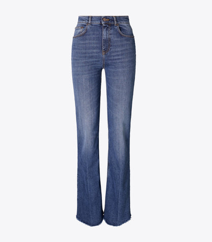 Tory Burch Bootcut Jean - Dark Vintage Wash