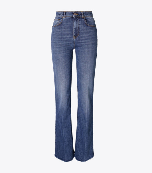 Tory Burch Bootcut Jean - Dark Vintage Wash