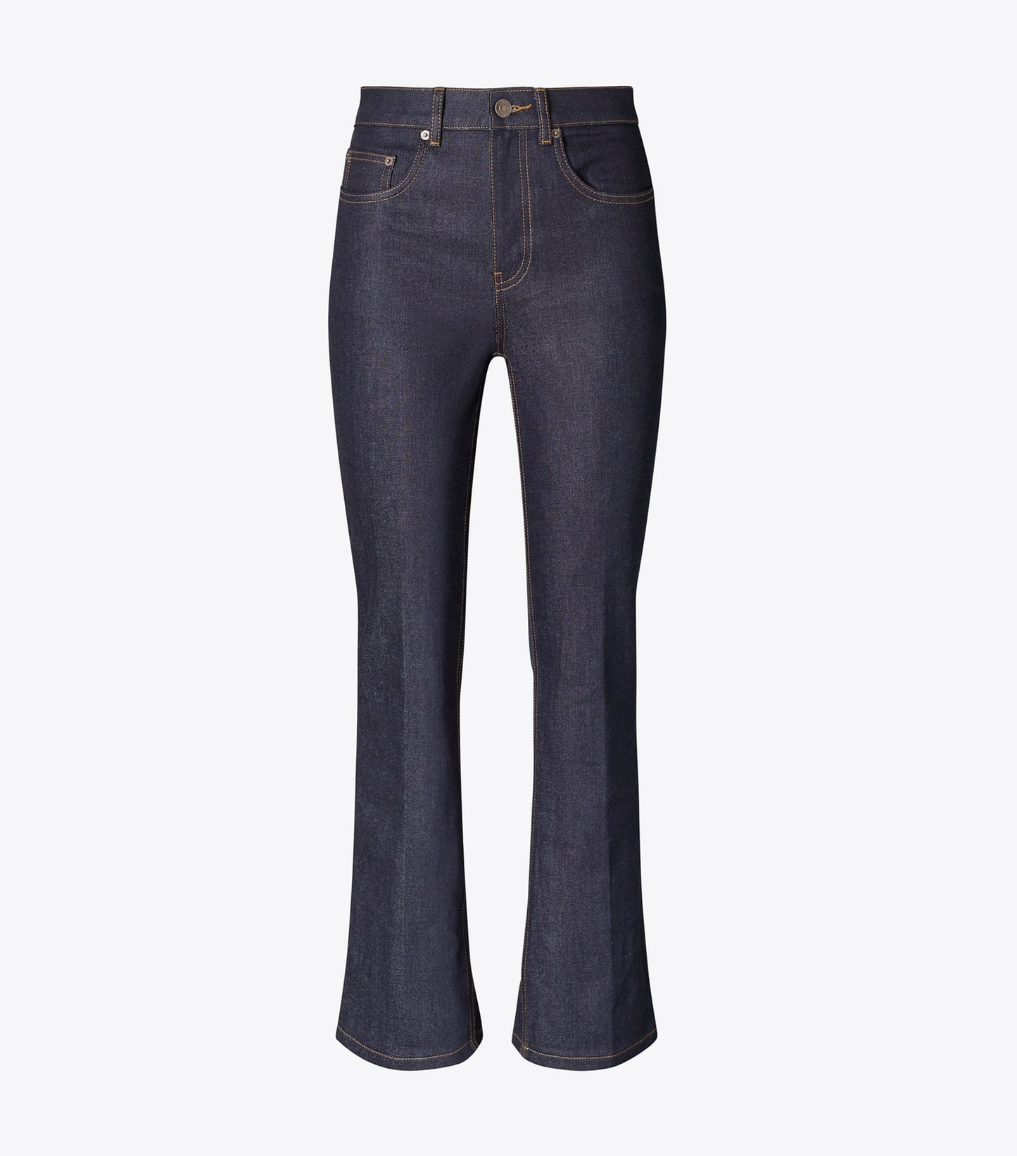 Tory Burch Cropped Flare Jeans - Raw/Unwashed