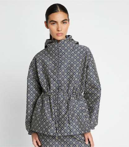 Tory Burch T Monogram Jacquard Anorak - Tory Navy T Monogram Small Sport